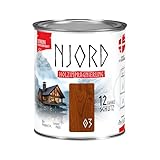 Njord Holzschutzmittel Extreme 750ml Holzfarbe (03) Lappländische Esche Holzschutz Bis zu 12 Jahre Schutzlack Wetterfeste Imprägnierung