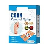 Natürliche Pflanzenextrakte gegen Hühneraugen | Schnell, sicher, effektiv | 12 doppelseitige Pflaster gegen Hühneraugen und Warzen