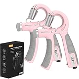 Handtrainer,2er-Set Handtrainer Unterarmtrainer,Verstellbarer Griff 5-60 kg,Hand Unterarm Trainingsgerät,Grip Griffkraft Trainer,Rutschfester Griff,Für Sportler und Wiederherstellung der Hand