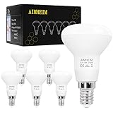 AIMHEIM R50 E14 LED Reflektor Lampen Warmweiss 2700K 5W Ersatz 40W Reflektorlampe, 520 Lumen E14 LED Reflektor R50 E14 LED Strahler Nicht Dimmbar, 120° Abstrahlwinkel, 6 Stück (Warmweiß 2700K)