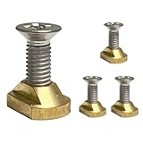 M8 Wassertoil-Montage T-NUTS-4PCS-Messinganschluss | Langlebige Paddel -Board -Ersatzteile, universelle Passform für Tracks, zuverlässige und tragbare manuelle Werkzeug -Wassersport, Surfboard -Zubehö