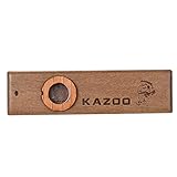 Btuty Hölzernes Kazoo Musikinstrument Ukulele Gitarrenpartner Holz Harmonika mit Metallbox für Musikliebhaber