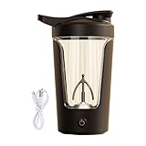 Limtula 450 ml Elektrischer Rührkaffeebecher Shaker Flasche Tragbare Automatische Kaffeetasse Shaker Rührbecher Auslaufsichere Getränkebecher Auslaufsicher Getränk