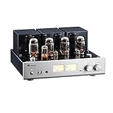 MUZISHARE X7 Push-Pull-Vakuum-Röhrenvollverstärker, MM-Phono-Verstärker, XLR Eingang, Ausgangsleistung 2x25W oder 2x45W, mit Fernbedienung, AC115 oder AC230 umschaltbar