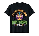 Mask It's my Mardi Gras Birthday y'all Cute Mardi Gras T-Shirt