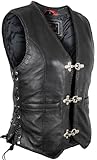 Motorrad Lederweste für Damen (M)