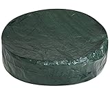 KINGSLEEVE® Abdeckung Abdeckplane Sonneninsel Wasserabweisend 236 x 67 cm Rund PE Schutzhülle Abdeckhaube Gartenmöbel Plane