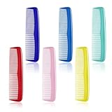 Funalix Haarkämme,12 Stück Taschenkämme mit feinen Zähnen,kleine Stylingkämme mit antistatischem Anti-Tangle, Haarschneidekämme,tägliches Haarpflegewerkzeug für Frauen/Männer (6 Farben)