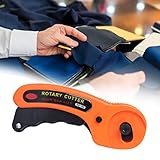 Cocoarm Rollschneider, Hochgeschwindigkeitsstahlklinge, 45 Mm, Ersatzklinge für Quilter, Nähen, Patchwork, Leder, Kunststoff, Stoffschneiden mit Minimaler Abstumpfung