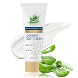 Soleneva Hornhautentferner Creme für sehr Trockene und Raue Haut, Feuchtigkeitsspendende Fußcreme mit Aloe Vera und Vitamin E, Schrundensalbe Repariert hornhaut für Füße, Beruhigende Fußpflege, 131ml