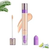 Dual-End Full Coverage Concealer Stick, wasserfest, feuchtigkeitsspendende Formel für alle Hauttypen, multifunktionaler Concealer Stick (Natürlich)
