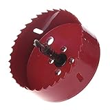 QWAMBVZE 10mm Dreieck Schaft-Torsion-Bohrer 90mm Durchmesser Loch sah Rot