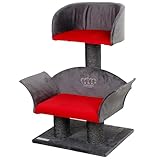 Kerbl Pet Kratzbaum Lounge Deluxe grau/rot, Höhe: 70cm