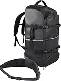 normani Wasserdichter Rucksack-Trolley Backpacker 60 Liter Reisetasche mit Hüftgurt und Frontloader-Funktion Reise-Rucksack