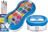Pelikan Deckfarbkasten Space, 12 Farben + 1 Tube Deckweiß, Blau - Starter Set