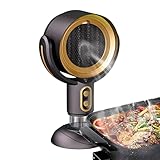 Mini-Dunstabzugshaube – Tragbare Dunstabzugshaube Zum Kochen | Schreibtisch-Küchenhauben, Negativ-Ionen-Luftreiniger, 2-Gang-Abluftventilator, Kleine Dunstabzugshaube Für Küche, Innengrills, Zubehör