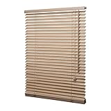 Ventanara® Holzjalousie 35mm Eiche Holz Jalousie Jalousette Echtholz 120 x 160 cm