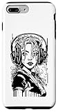 Hülle für iPhone 7 Plus/8 Plus Cooles Mädchen mit großen Kopfhörern