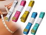 ZoeTekway 5 Stück maßband, maßband körper, 150cm Weiches Maßband, Farbe schneidermaßband, körpermaßband, massband, Beidseitiges Maßband