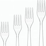100 Stück Plastikgabeln Kunststoffgabeln | Wiederverwendbares & stabiles Mehrwegbesteck | Spülmaschinengeeignet | Perfekt für Partys, Kuchen & Events
