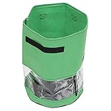 FONDOTIN 7 Kartoffel-Pflanzbeutel Anlage Anbaubeutel für Süßkartoffeln Taschen wachsen groß Fallen extra Pflanzenaufzucht gartenwerkzeug Outdoor-Pflanzsack Gemüsepflanztasche Vlies Green