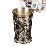 Metall Schnapsgläser | 30ml Zinklegierung Vintage Ägyptische Steinkrüge - Originelle Schnapsgläser,Für Männer Frauen Weihnachten Feiertag Wochenende Party Familie Freunde Zuhause Hexe Tequila