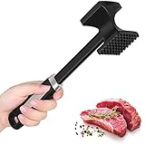 HOOMIL Fleischklopfer, Doppelseitig Antihaft Schnitzelklopfer, Fleischhammer mit Rutschfestem Griff für Schnitzel, Steaks