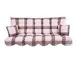 PATIO Hollywoodschaukel Auflage 180x50 cm Minorca Sitzpolster Rückenlehne 2 Seitenkissen Befestigungsschnüre Volant vorne