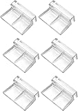 Glasabdeckungs-Clips für Aquarien,Unterstützung Halter Glasabdeckungs Clips,Glasabdeckung Clip Unterstützung Halter für Aquarien,Acryl-Clips universale Halterungen für randlose Aquarien,8mm*6 Stück