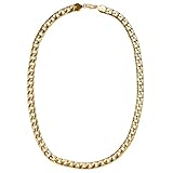 Balinco DICKE GOLDKETTE | Rapper | Gold | Goldene | Gangster Kette - satter Goldlook - perfekt zum Protzen beim Karneval & Fasching