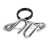 GANAZONO Schwere Abschleppseile mit Federstahl Robuste Sicherheitskabel mit Starken Haken Einsetzbar für Anhänger Pkw Wohnmobil und Notfallabschleppungen bei Jedem Wetter