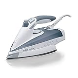 Braun TexStyle 7 Dampfbügeleisen TS 775 ETP – Bügeleisen mit Eloxal Bügelsohle und Soft-Touch-Griff inkl. Textilprotektor, Vertikaldampf, 2400 Watt, Dampfstoß 200 g/min, 400 ml Wassertank, grau