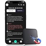 SOXOI KI Digitales Diktiergerät, 64GB Magnet Mini Aufnahmegerä mit ChatGPT 4o vom Transkribieren und Zusammenfassen für 102 Sprachen,One Touch Aufnahme, Voice Recorder Sprachrecorder für Vortrag/Anruf