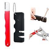 DOKRIN Axt- & Messerschleifer,2 tragbare Mini-Schleifsteine ​​für den Außenbereich, geeignet zum Schärfen in der Küche und im Freien