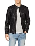 ONLY & SONS Herren Onsal Pu Noos OTW Jacke, Schwarz, XL EU