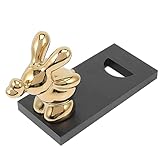 COLLBATH Kaninchen-Weinregal Theke Weinregal Wasserflaschen-Organizer Stand Getränke Träger wohnzimmerdeko wohnungseinrichtung weinregalen Weinhalter Flaschenhalter weißes Porzellan Golden