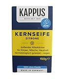 Kappus 9-0823 Kernseife Zitrone je 150gr.Stück (10 Stück) NEU EDTA-FREI Made in Germany