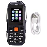Ausla Mobiltelefon für Senioren, 1,8-Zoll-Bildschirm, Dual-SIM, Dual-Standby, Geräuschloses Telefon für ältere Menschen, 2800 MAh, Lange Standby-MP3-Musik für Senioren (Blue)