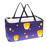 Große, faltbare Tragetasche, wiederverwendbare Einkaufstasche, Himmelslaterne