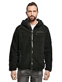Brandit Teddyfleece Worker Jacket, Farbe: black, Größe: S