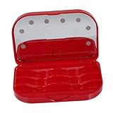 DECOMELODY Für Wimpern Wimpern-organizer Schminkhalter Sicht Palette Klebstoffentferner Kleberentferner Für Falsche Wimpern Wimpernlift-set Band Selbst Wagen Zart Plastik Rot
