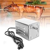 Kotsy grillmotor für grillspieß 220V, SP-S40 Edelstahl BBQ Grill Zubehör Bräter Elektromotor Ziegenschwein Huhn BBQ Spieß Rotisserie Roaster Grill Grillmotor 50-70kg