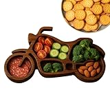 Generisch Käseteller | Fahrzeug Käsebrett Charcuterie Servierplatte Aus Holz | Motorrad Traktor Deko Wohnaccessoires Obstplatte Für Fleisch Brot