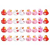 Valentinstagsducks aus Gummi – Urlaubsgummi, niedliche Ducks | Enten-Badespielzeug, Themen-Badespielzeug, Entenfiguren für Herzmotiv für römische Geschenke