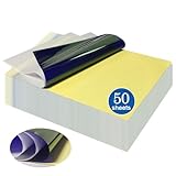 PIXESTT 50 Blätter Tattoo Papier, Stencil Papier für Tattoo-Transfer, 4-lagiges Design, Sie Können Eine Vielzahl von Mustern Selbst für Tattoo-Transfer Entwerfen, A4-Format A