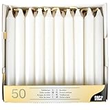 PAPSTAR Tafelkerzen/13800 Ø 21 mm weiß Inh.50