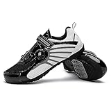 Hixingo Fahrradschuhe Damen Herren, Reflektierend Rennrad Und Mountainbike Schuhe Mit Gummisohle, Atmungsaktive Sneaker rutschfeste No-Lock Fahrradschuhe MTB Schuhe