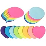 Alipis Kleiner Notizblöcke Satz 720 Selbstklebende Haftnotizen in 8 Farben 24 Karteikarten Starke Haftkraft Praktische Größe für Schule Büro und Kreative Notizen