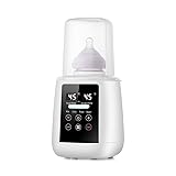 Flaschenwärmer Baby 9 in 1 Sterilisator für Babyflaschen - Babykostwärmer mit Temperatur - mit LCD Display und Nachtlicht, BPA-Freier Fast Babynahrungsheizung Auftauen Voreinstellungen