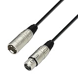 ah Cables Hall 3 Star Series Mikrofonkabel, XLR weiblich auf XLR männlich, 6m, 6 Meter